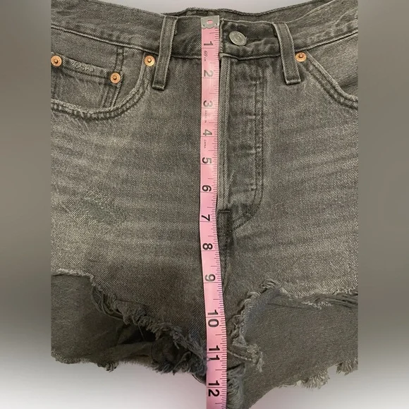 Levis 501 Denim Shorts - Picture 5 of 8